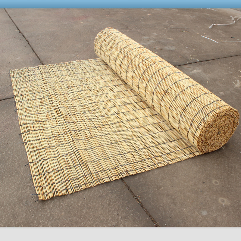 帘子夏季防蚊装饰做旧装修隔断日式遮夏天芦苇帘门挂帘批发草帘子