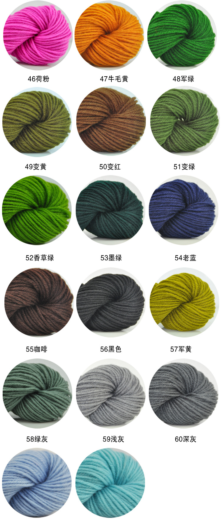 厂家批发晴纶线 腈纶线中粗毛线手编钩织拖鞋坐垫线特价外贸出口