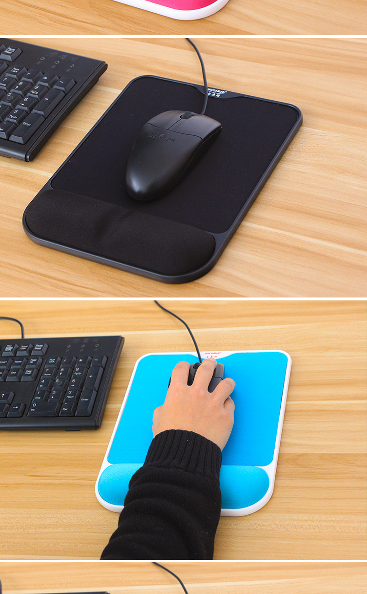 人体工学鼠标垫 金康硕慢回弹记忆棉护腕 防滑手托垫 鼠标手