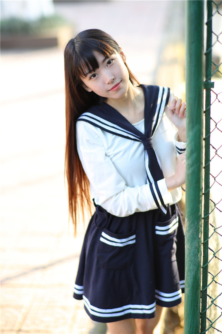 女学生装水手服制服校服班服日系短袖英伦海军风套装