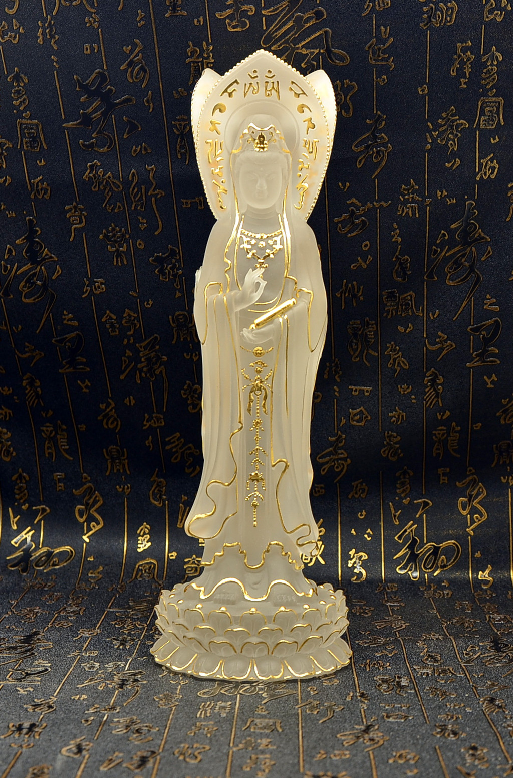 琉璃观音琉璃自在观音琉璃观音菩萨厂家批发佛教用品寺庙供应摆件