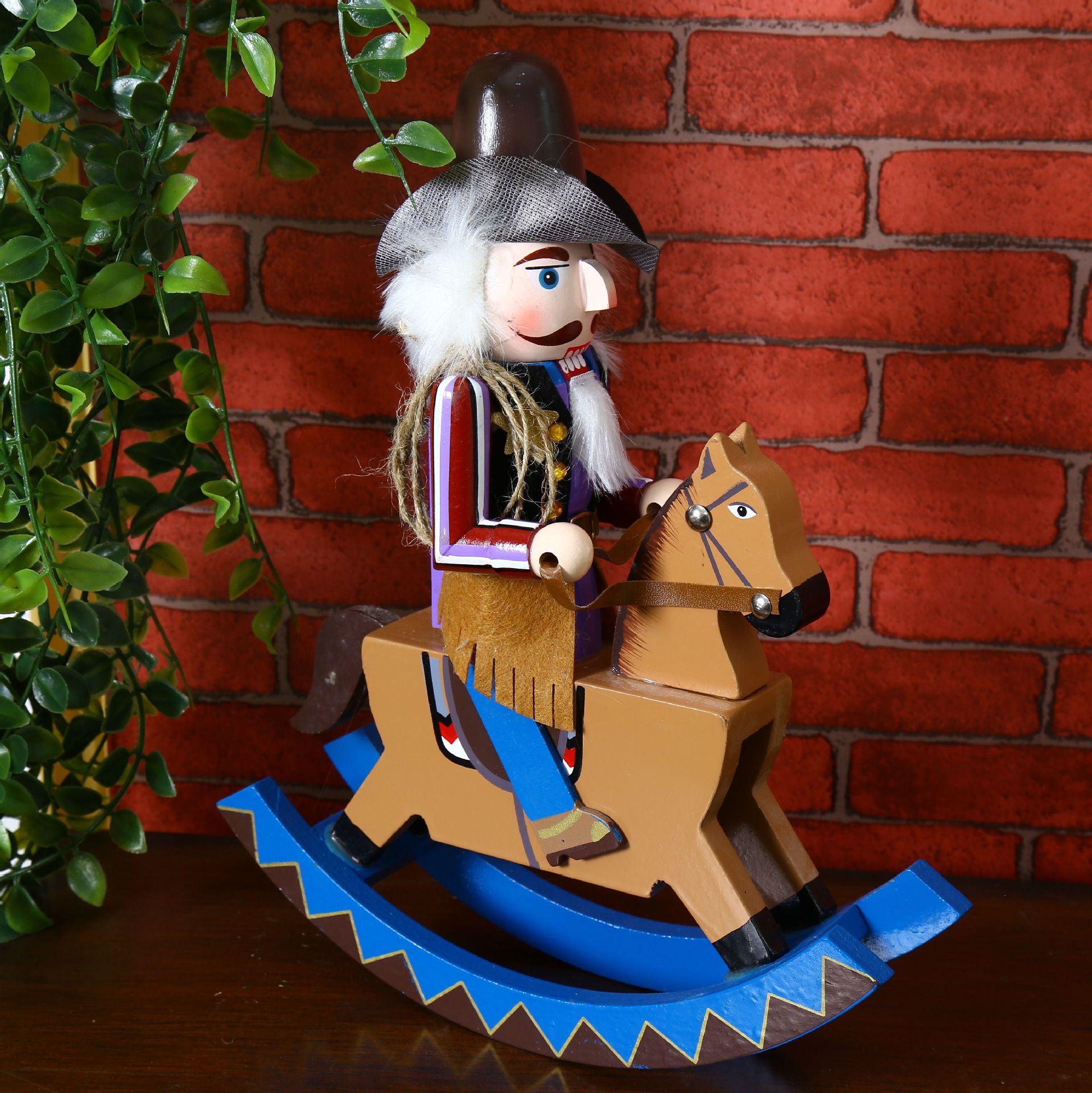 zakka 手工杂货木质骑马胡桃夹子 杂