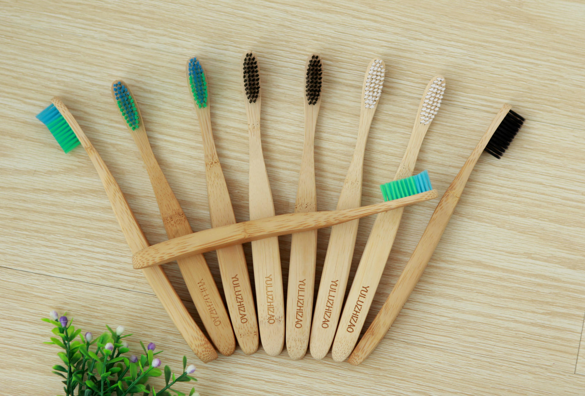 牙刷-竹牙刷 雨露环保优质竹木制刷