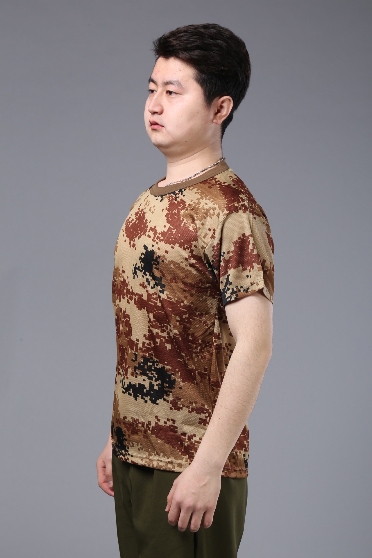 夏季07陆j荒漠迷彩t恤 户外休闲短