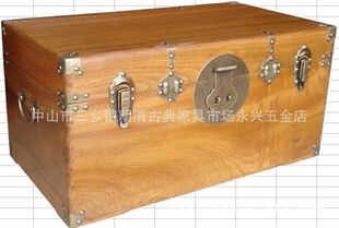 厂家直销樟木箱全套铜件实木箱子合页箱子锁牌箱子拉手箱子支撑杆