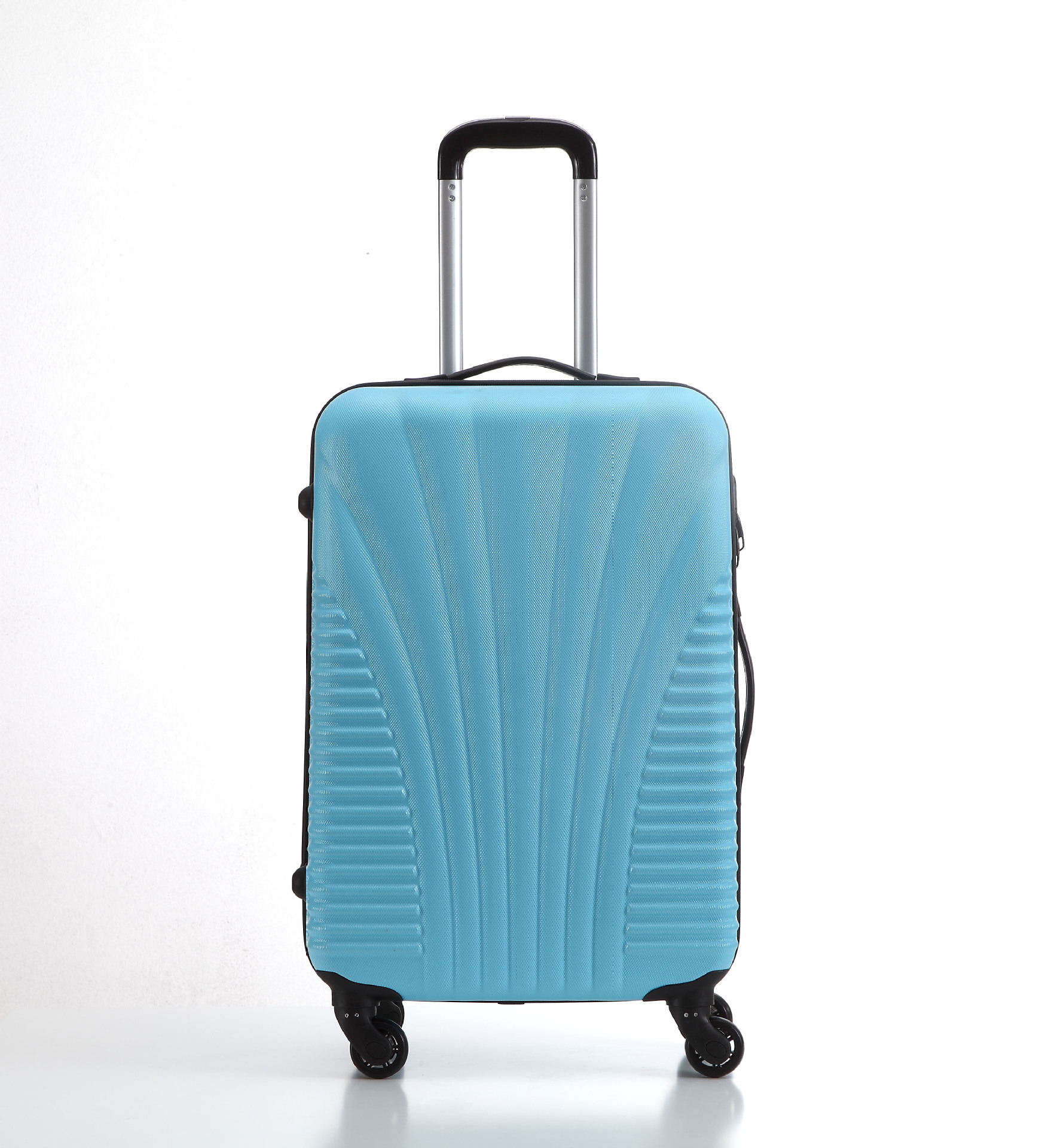 跨境专供箱包厂定制三件套糖果色abs贝壳拉杆箱时尚行李箱