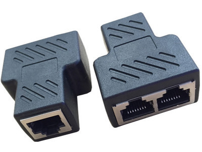 网线连接器对接头网络接口一分三8p8cpcb板焊接rj45网络三通头