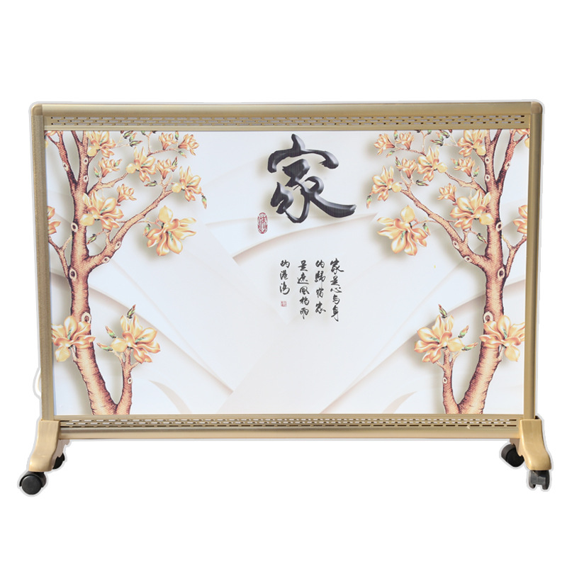 双面移动碳晶取暖画 专业碳晶取暖画厂家定制多种款式碳晶取暖画