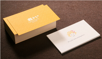 厂家直销批发双面覆膜铜版纸名片四色胶印公司彩色名片印刷