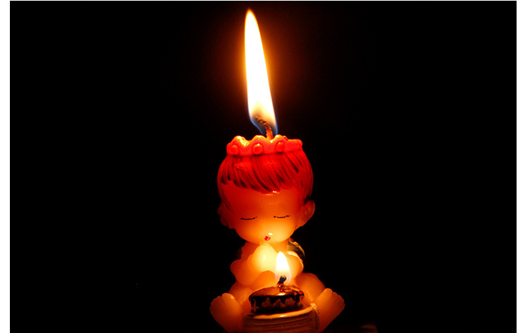 热销创意卡通生日蜡烛天使蜡烛睡眠宝宝蜡烛美人鱼蜡烛蛋糕烘焙