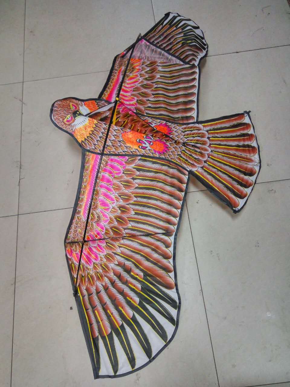 烫金前撑杆老鹰2米超大风筝大童户外放飞玩具风筝批发厂家直销