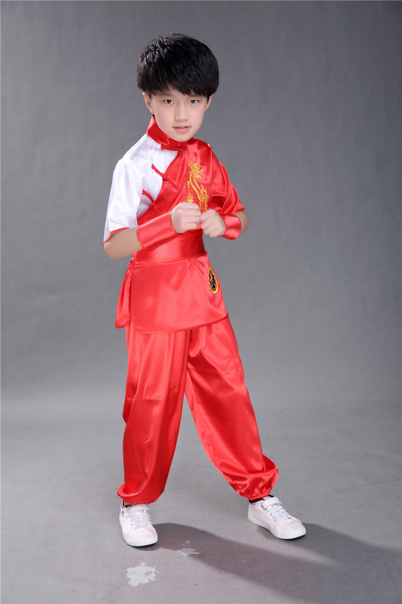 六一儿童演出服武术服男武术表演服装团体功