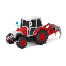 俊基1:32宁达电动拖拉机套装儿童玩具车模型4126农夫农场车系列