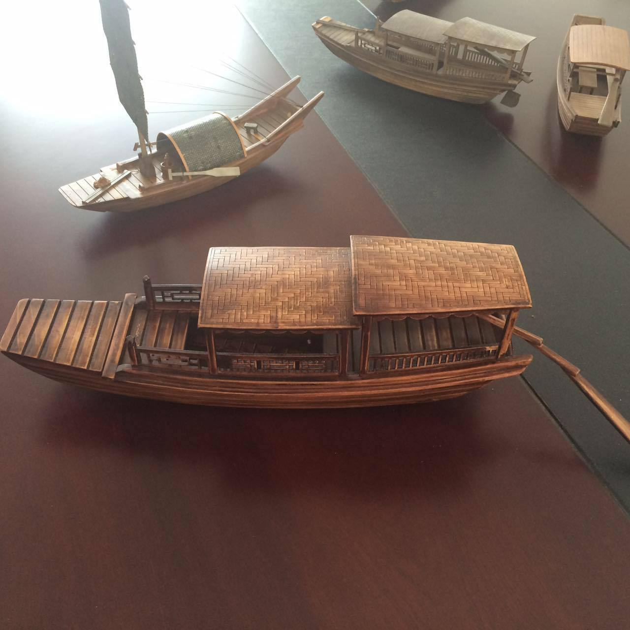 复古工艺木船模型乌篷船,高低蓬,单亭,画舫船,帆船木质摆件