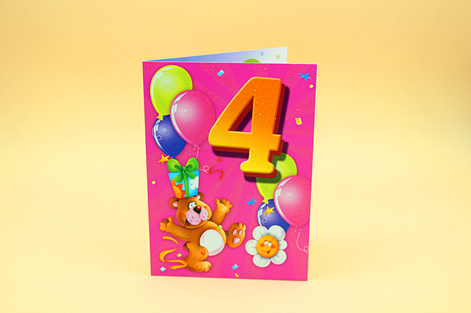 创意贺卡通卡祝福卡生日卡万用通用卡1至10岁卡厂家直销批发