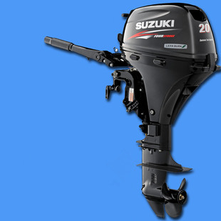 原装进口suzuki铃木船外机4冲程20马力电喷橡皮艇充气船专用包邮