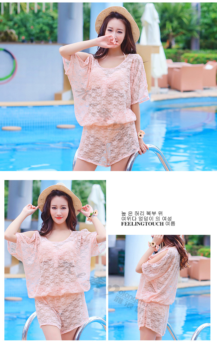 佳琪新款 性感比基尼三件套泳衣 裙裤批发