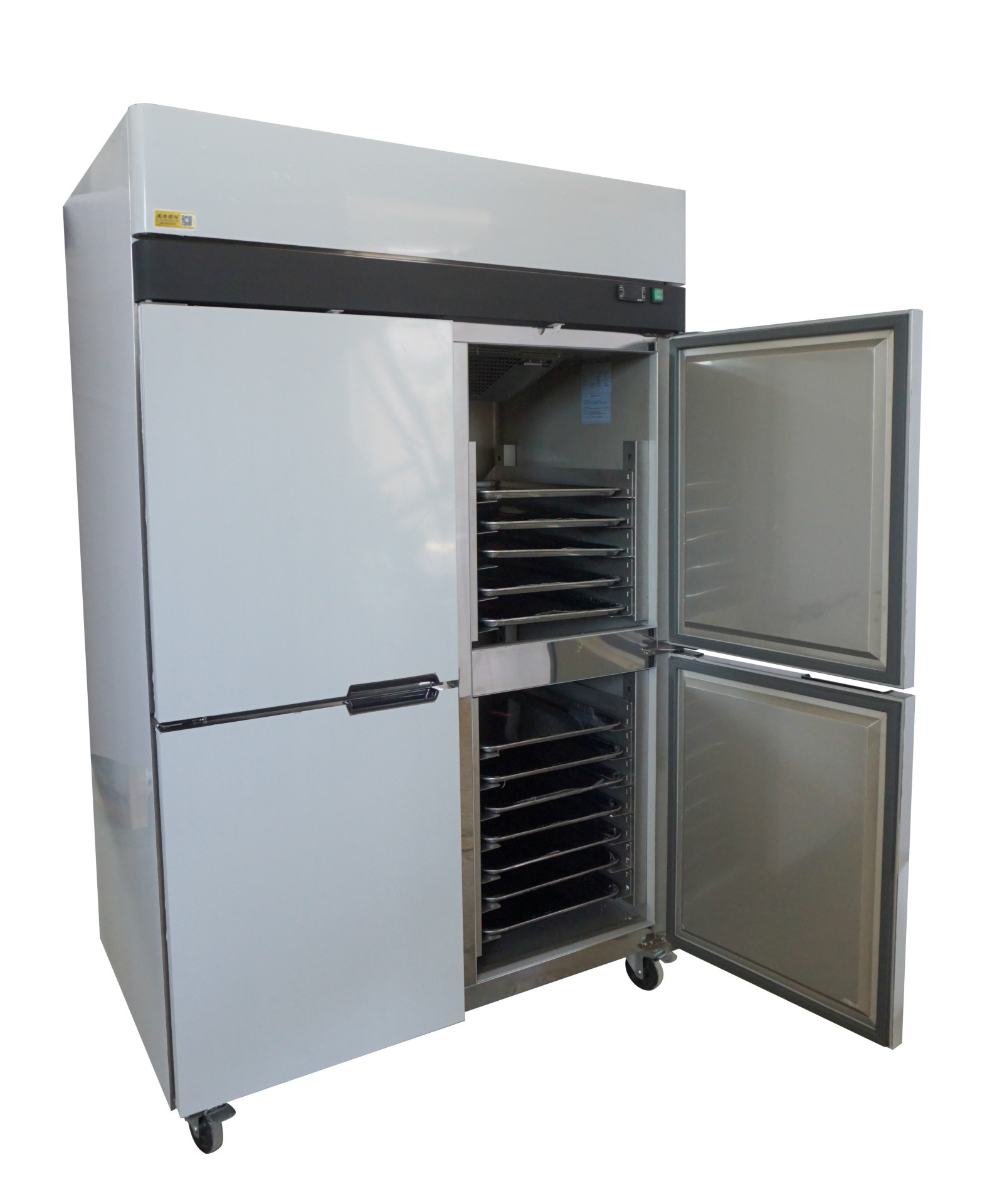 供应雪山柜厨低温不锈钢四门冷冻冷藏厨房冰柜
