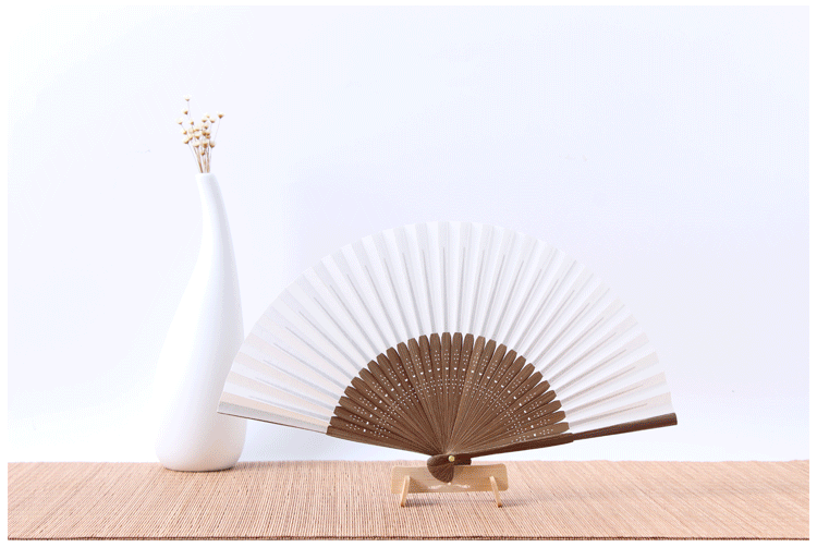 空白折扇批发 扇子中国风 手工竹编工艺品 定做学生练习书画扇