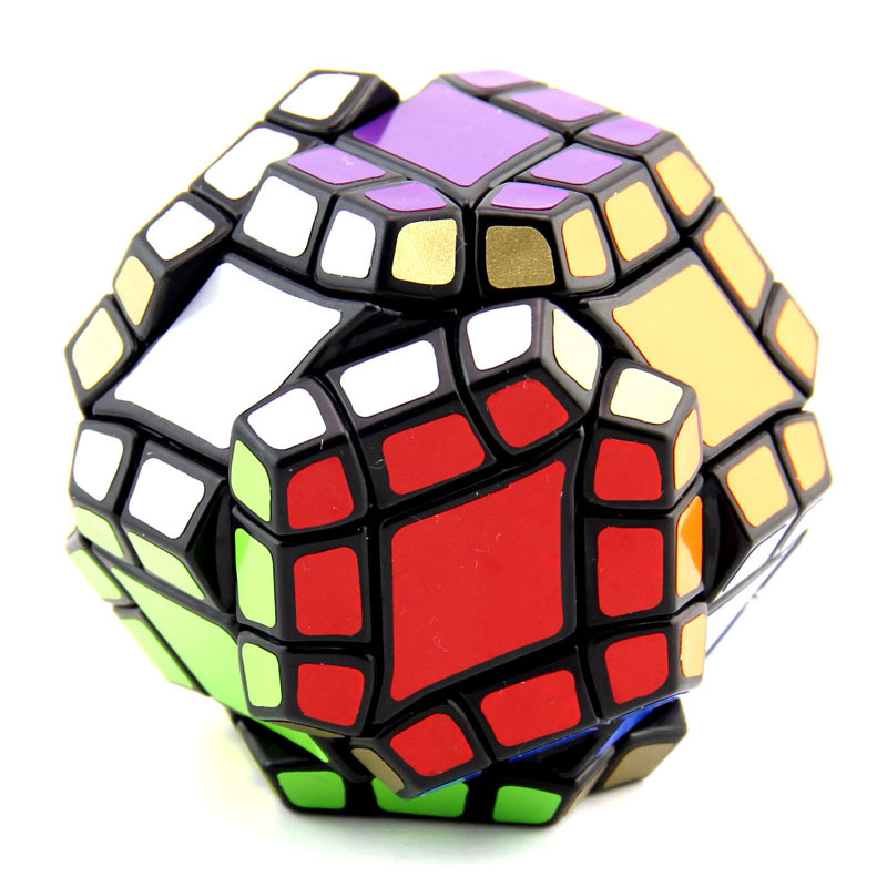 蓝蓝十二轴十二面黑色底12轴12面体魔方智力儿童学生科教玩具批发
