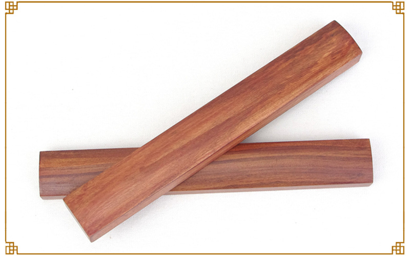 文房四宝正品红檀木素面三十厘米镇尺大镇纸压纸压 书法用品包邮