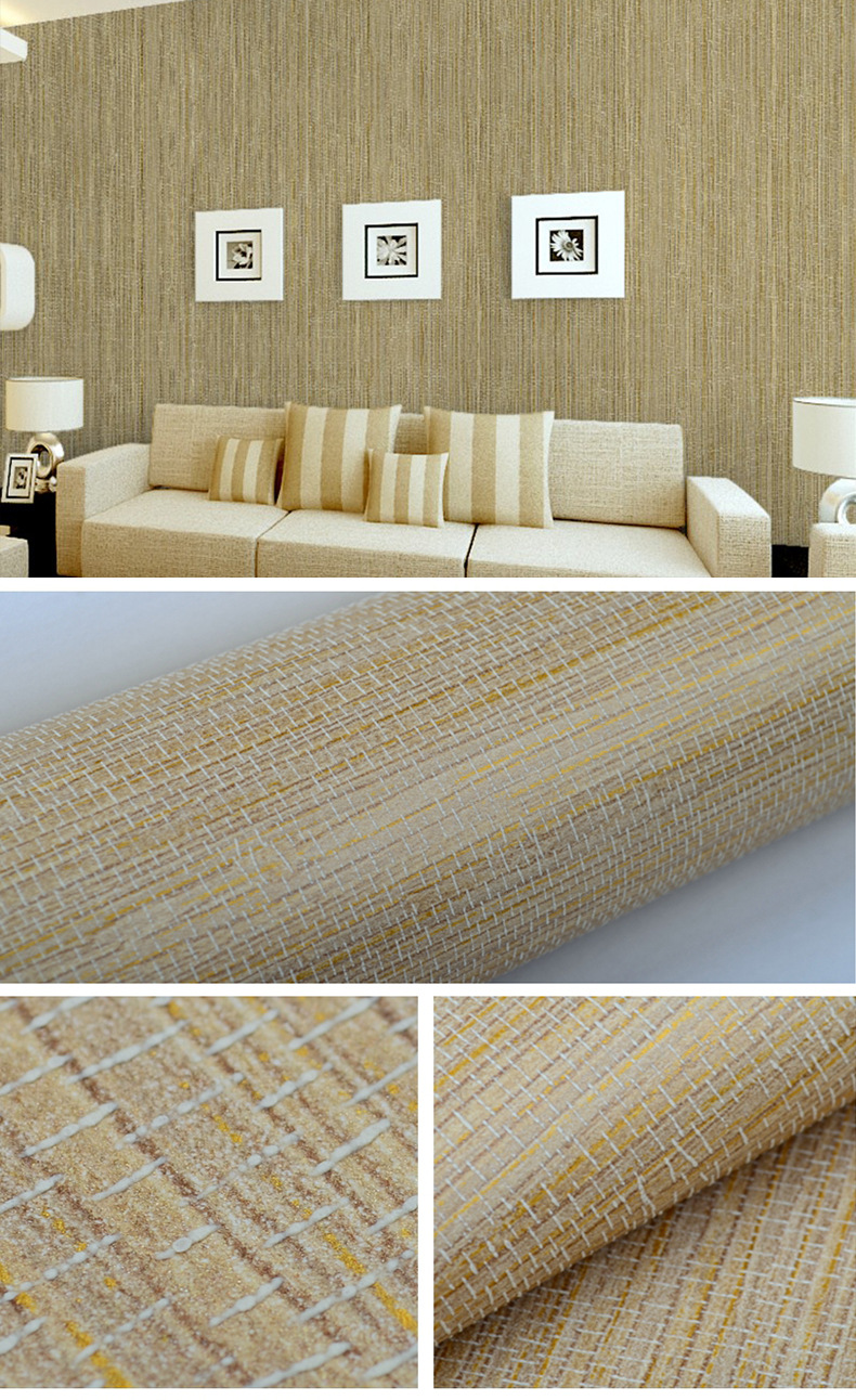 专业厂家直供无纺布 仿草编编织肌理纹理墙纸 时尚简约无纺布.