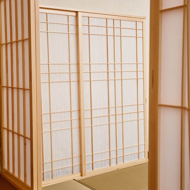 榻榻米推拉门移动门格子门日式磨砂玻璃门隔断门阳台定制酒店隔断