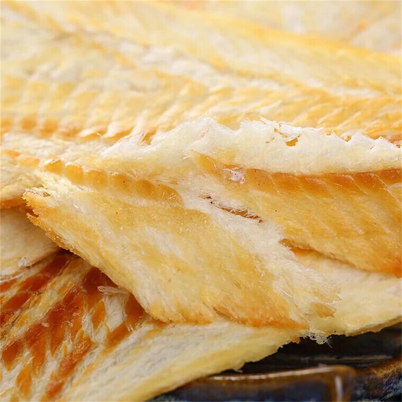 青岛特产碳烤鳕鱼片 烤鱼片 鱼片干 即食海鲜零食 250g 批发零售