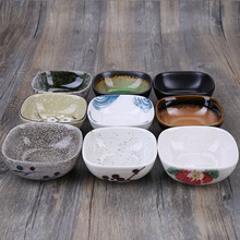美光烧 碗日式和风复古手绘釉下彩家用陶瓷碗 创意粗陶酒店餐具