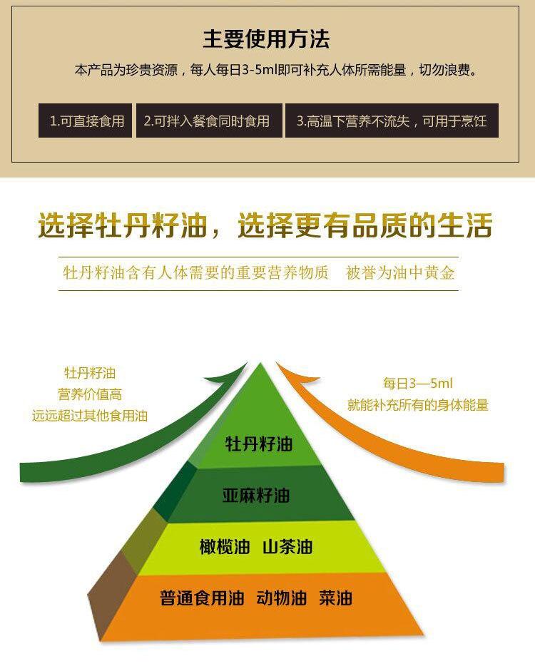 长期供应牡丹油高亚麻酸纯物理压榨安全健康好友17年新油预