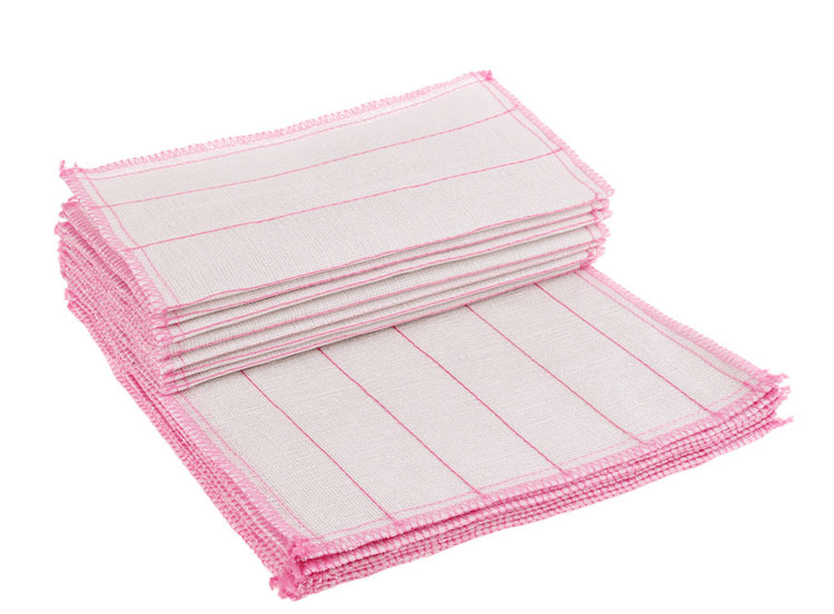 厂家供应热销洗碗白纱布5层28x28清洁抹布百洁加厚洗碗布批发