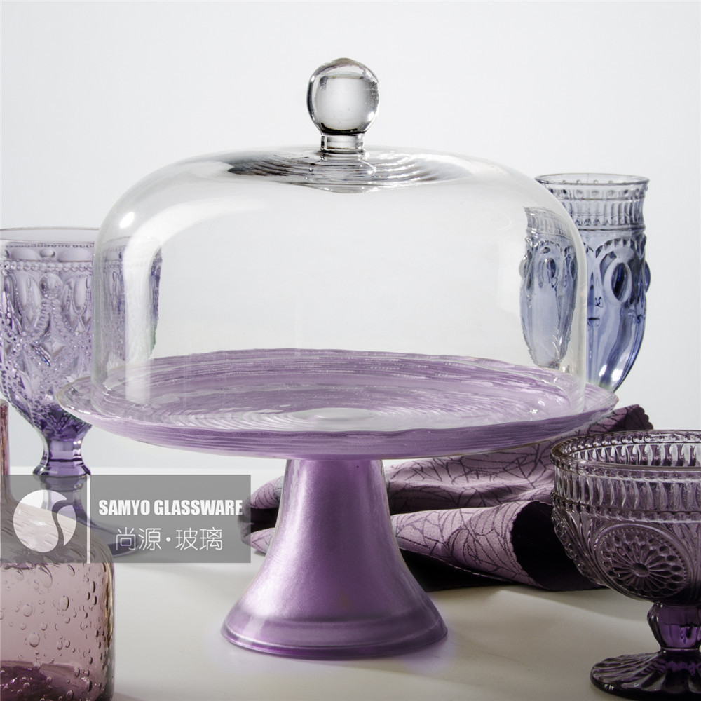 厂家定制各种规格玻璃罩 透明蛋糕罩 食物保鲜罩 微景观玻璃罩