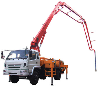 高空作业混凝土输送天泵车 车载移动式水泥泵车 小型30米37米泵车