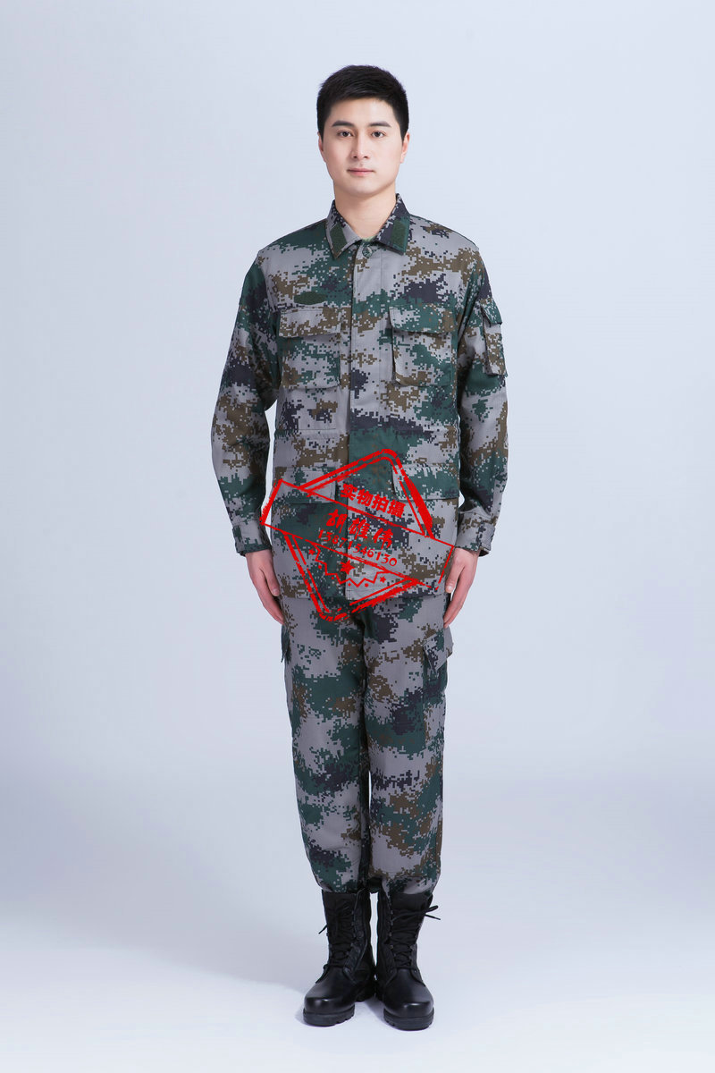 批发正品07林地迷彩夏作训服 陆军林地迷彩服套装 休闲丛林迷彩服