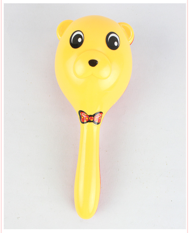 幼儿园塑料小熊沙锤早操器械卡通动物摇铃儿童乐器打击乐器早教