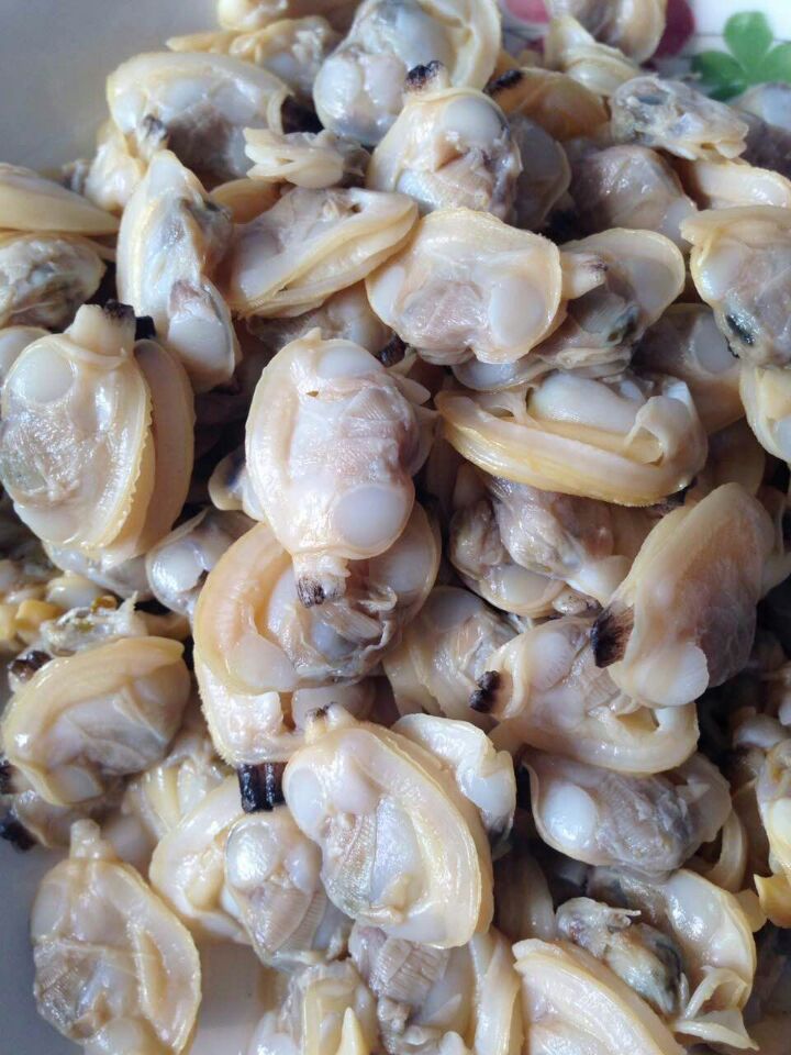 青岛特产正宗红岛灌汤原汁蛤蜊肉 开袋即食 500g一袋 一箱10袋