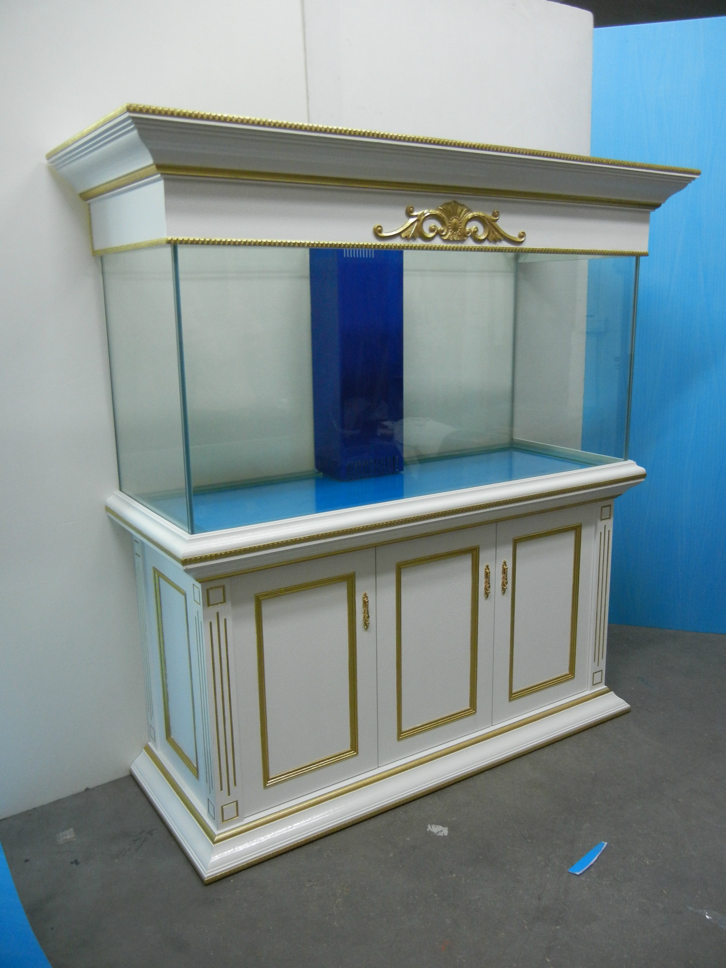 德根生态水族箱 美式欧式实木观赏鱼缸 高档大型鱼缸水族箱定制