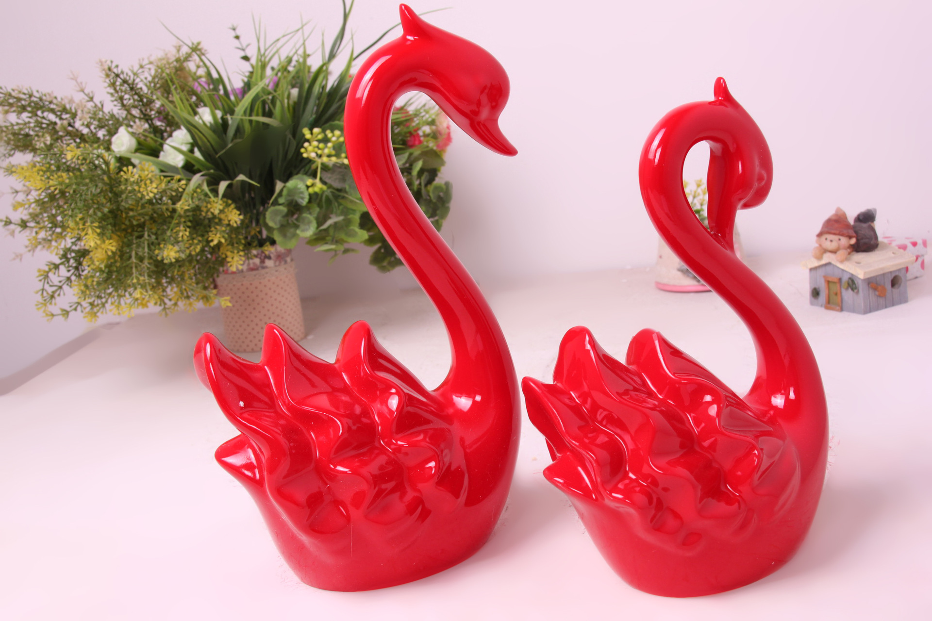 手工加工制作 家居礼品 喜庆动物摆件 树脂工艺品