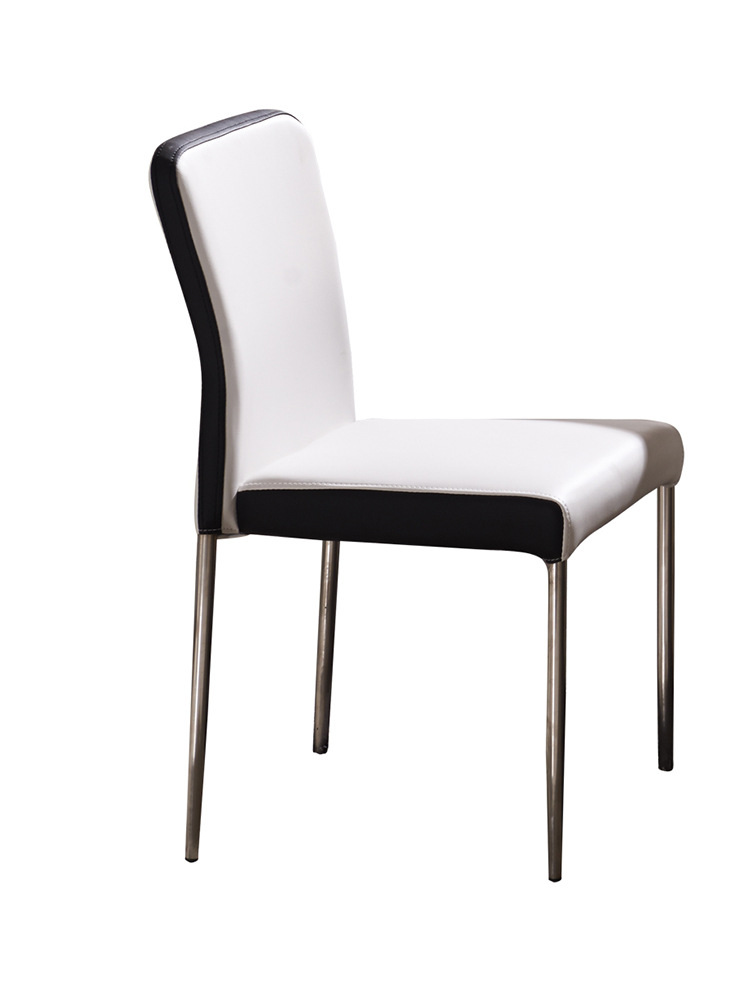 简约现代不锈钢餐椅子高档软皮酒店饭店家用皮餐椅厂家批发