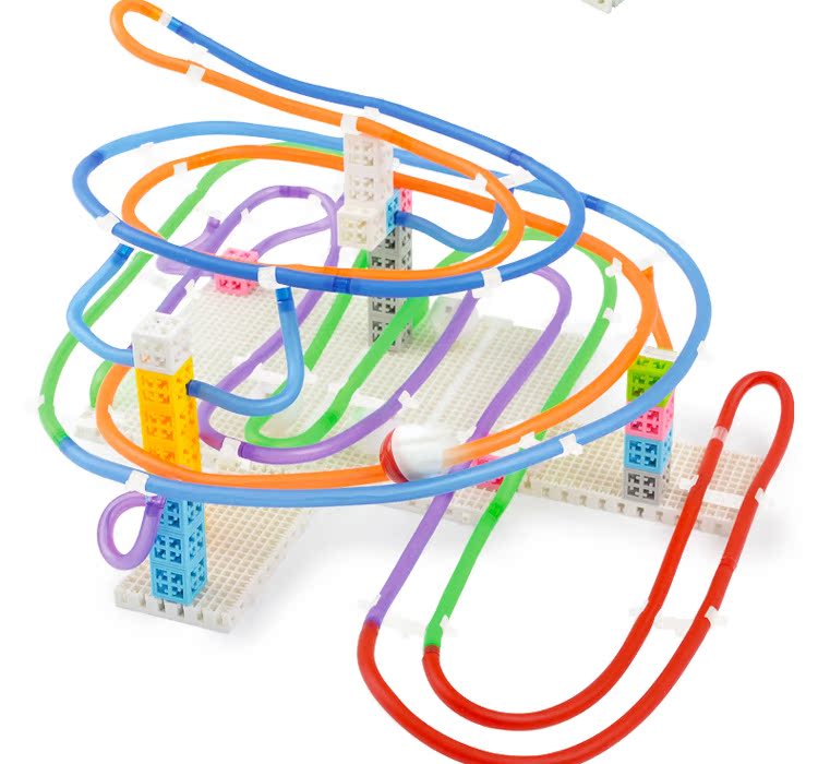 四喜人品果积木灵感棒 儿童创意多功能益智玩具百变积木拼搭造型