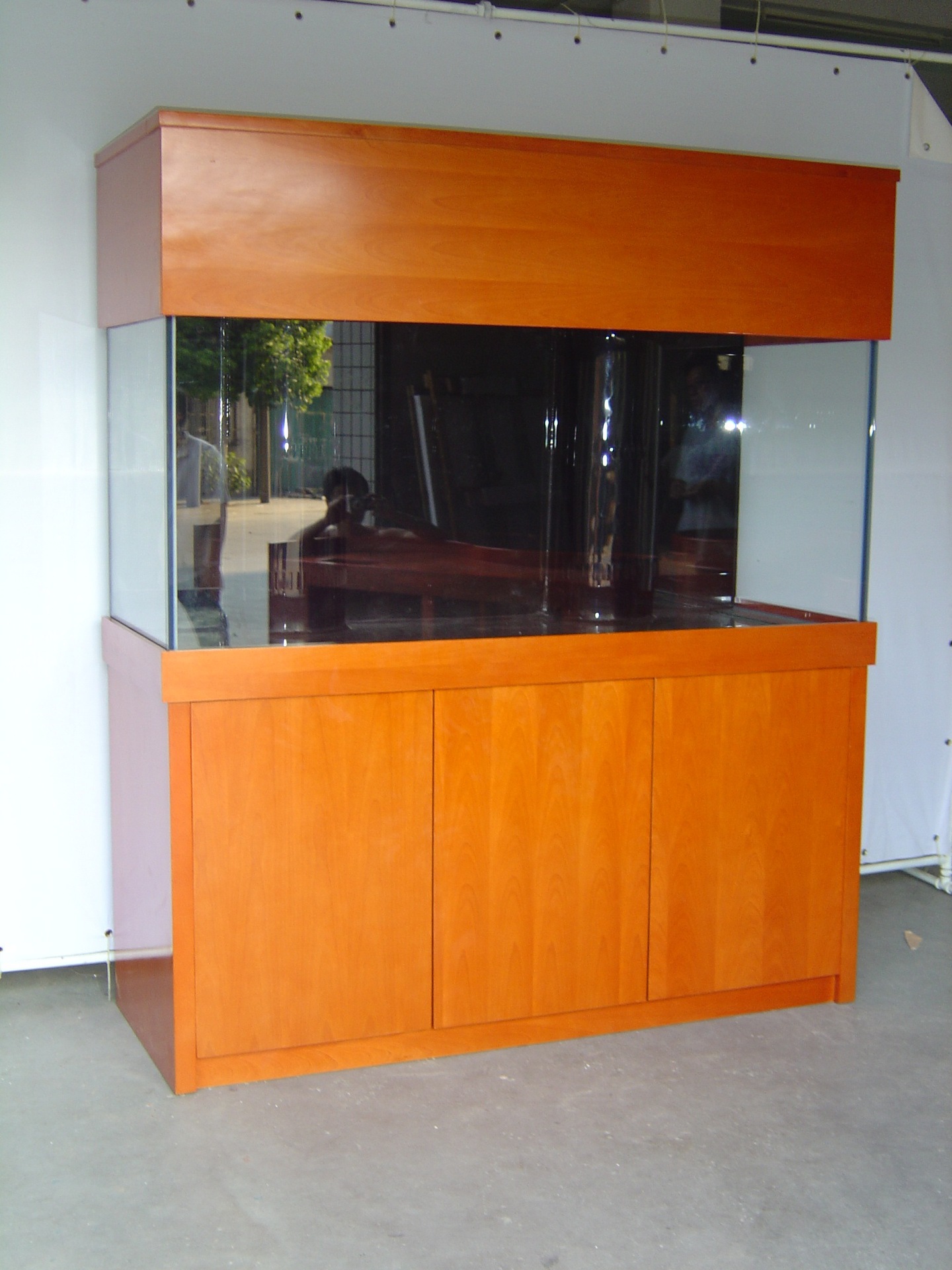 德根生态水族箱 美式欧式实木观赏鱼缸 高档大型鱼缸水族箱定制