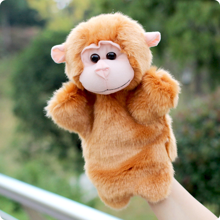 毛绒玩具短毛绒动物造型猴子手偶娃娃幼儿园玩偶工厂直营诚招分销