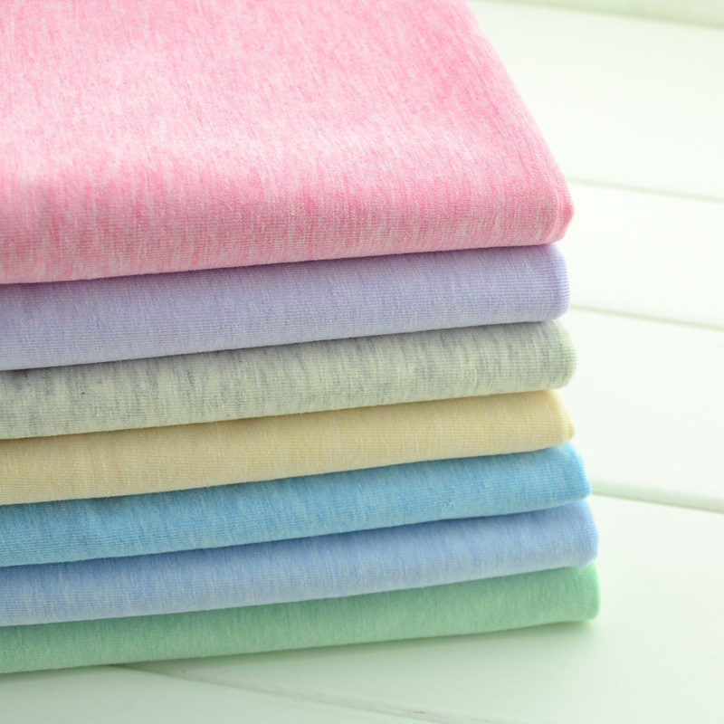 40s彩棉奥戴尔 花纱棉氨纶汗布 奥戴尔拉架 夏季t恤内裤针织面料