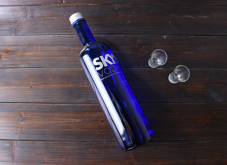 美国进口洋酒批发 skyy vodka深蓝牌蓝天伏特加750ml鸡尾酒基酒