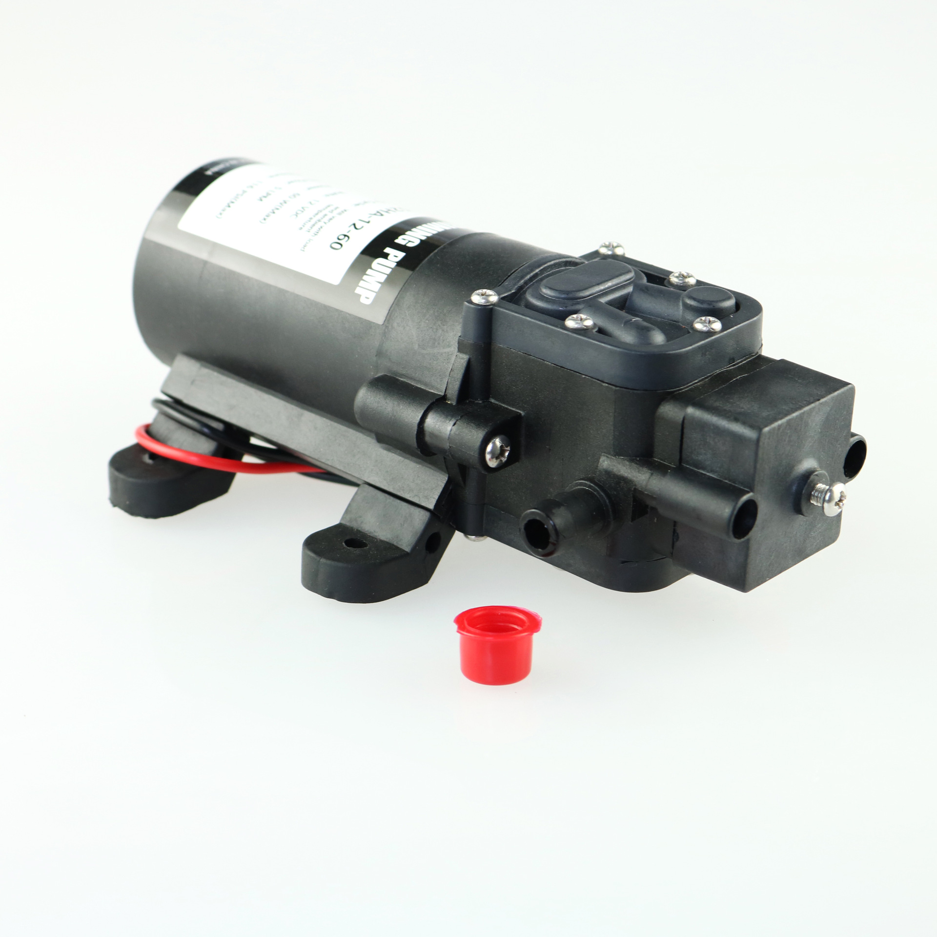 12v60w回流保护型增压泵微型直流电动隔膜泵家用自吸泵