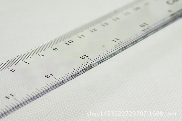 批发科加直尺 40cm双边尺 学生绘图工具 办公直尺 机料直尺