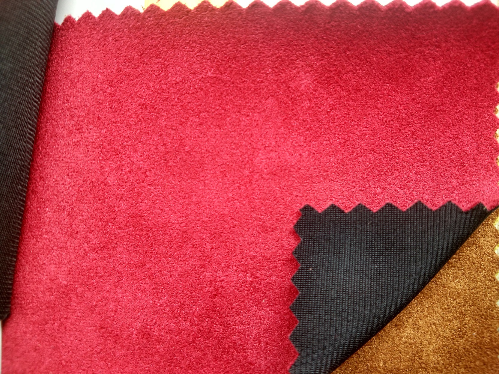 高档仿麂皮绒特殊鞋材女鞋面料反绒布超纤布料现货