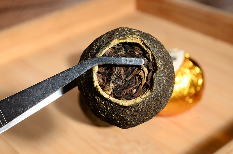 2斤优惠装福鼎小青柑白茶 新工艺茶叶批发 高山青柑白茶拨开冲泡