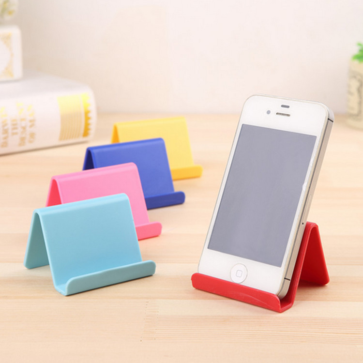 factory little creative gifts practical portable lazy mobile phone holder name card pedestal mobile phone holder wholesale printable logo