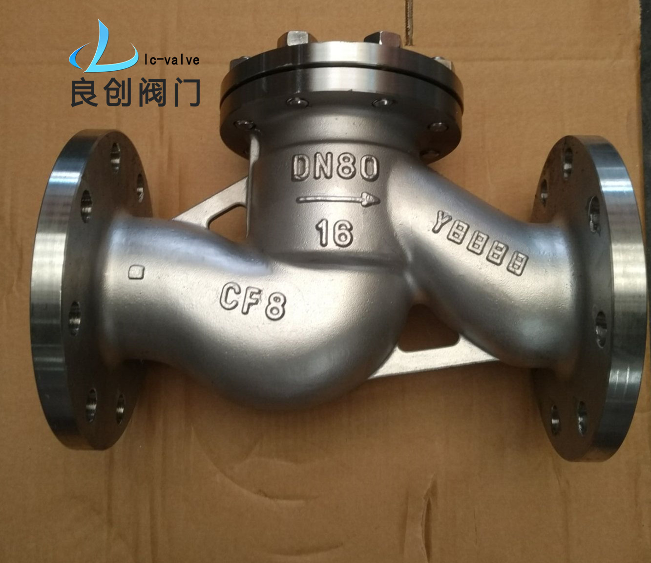 单向阀304不锈钢法兰单向阀h41w卧式止回阀